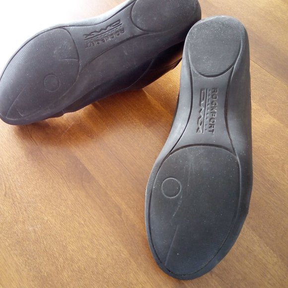 VTG ROCKPORT DMX Black Leather Walking Shoes Size 8.5 - Picture 4 of 6